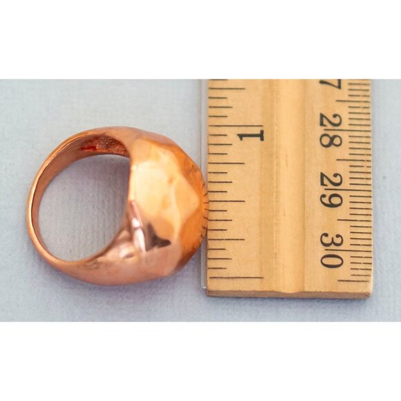 Size 10 copper tone vintage ring (C6) - Picture 3 of 3